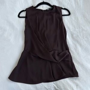 Purple silk Zara top